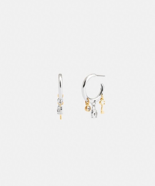【公式】ロック アンド キー チャーム フープ ピアス