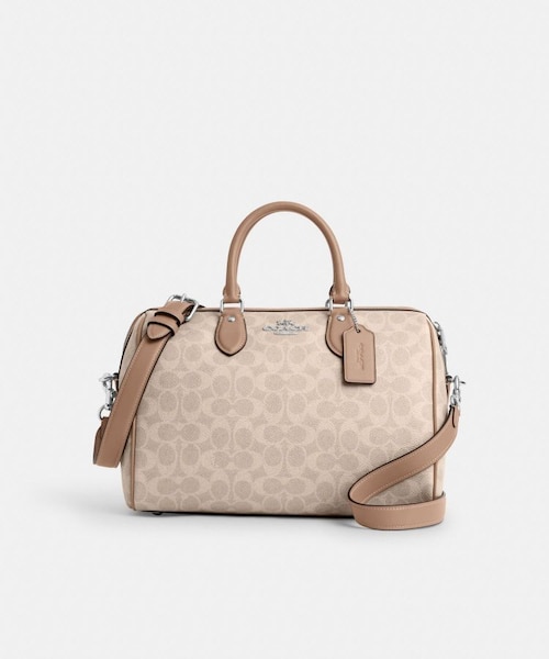 公式】カーリー キャリーオール バッグ・シグネチャー キャンバス