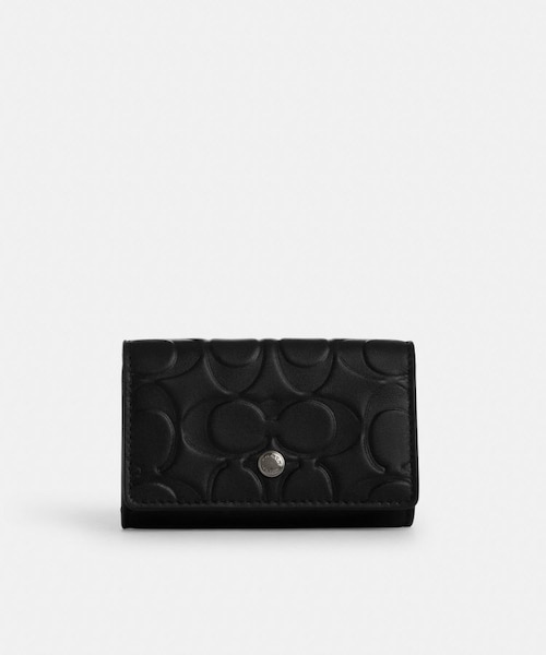 COACH X PEANUTS】ジップ キー ケース・シグネチャー キャンバス