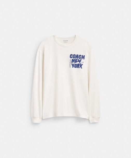 【公式】ニューヨーク グラフィック ロング スリーブ Tシャツ