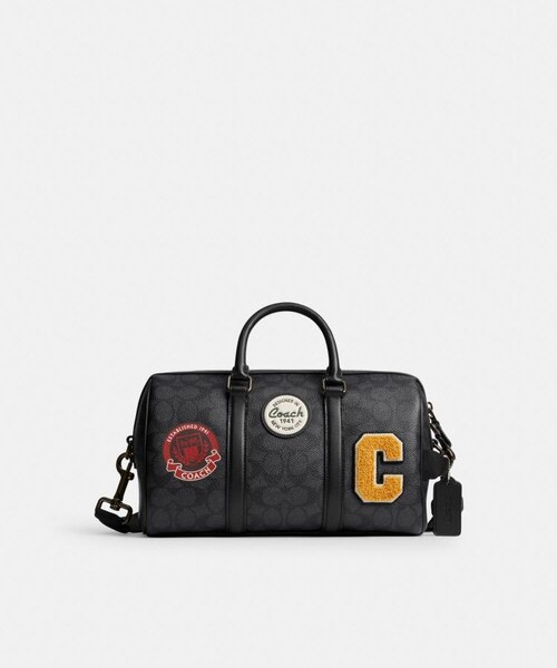 COACH ダッフルコート 裏地シグネチャー柄 アルパカ混 ブラック COACH ダッフルコート 裏地シグネチャー柄 アルパカ混 ブラック