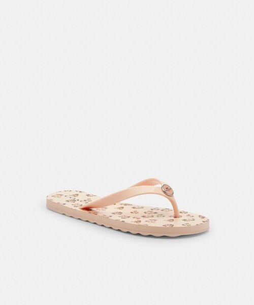 【花柄サンダル】COACHゼイン フリップ フロップ・フローラル 公式】ゼイン フリップ フロップ・フローラル プリント|コーチ