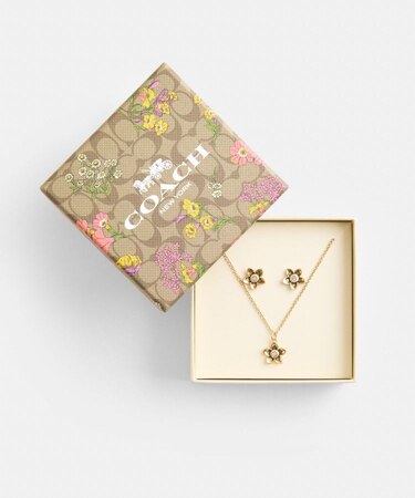 【公式】ワイルドフラワー ピアス アンド ネックレス セット