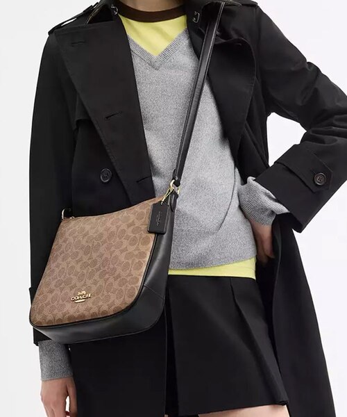 コーチ COACH エリー ファイルバッグ シグネチャー キャンバス ショルダー 公式】エリー ファイル バッグ・シグネチャー キャンバス