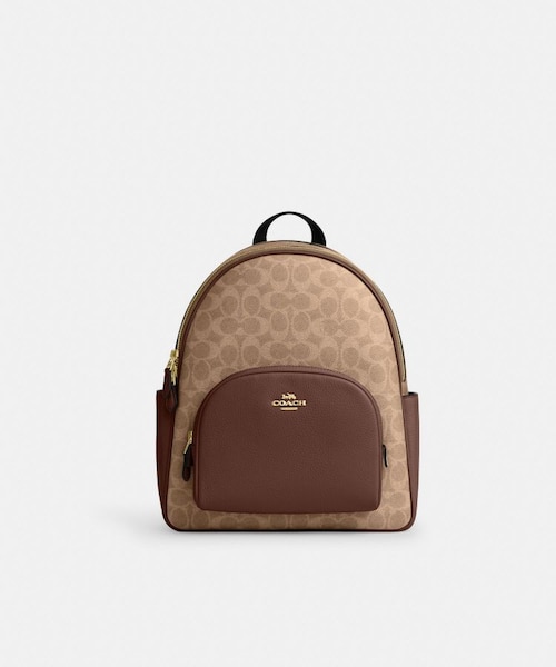 【新品未使用】COACH シグネチャー ミニ コート バックパック 公式】コート バックパック｜コーチ アウトレットのアウトレット通販