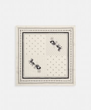 【公式】ホース アンド キャリッジ ドット プリント シルク バンダナ