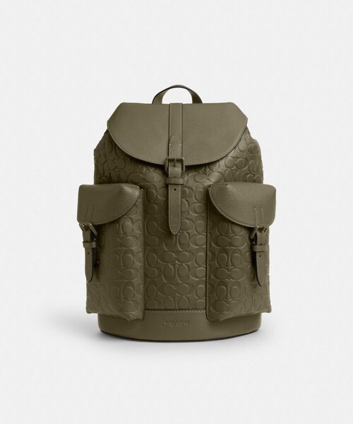 公式】ワーナー バックパック・シグネチャー レザー｜コーチ