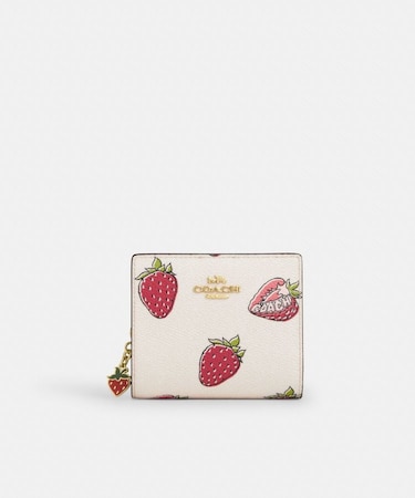 【公式】スナップ ウォレット・ストロベリー プリント
