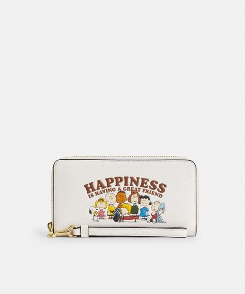 【COACH X PEANUTS】ロング ジップ アラウンド ウォレット 公式】コーチアウトレット | 【COACH X PEANUTS】ロング ジップ