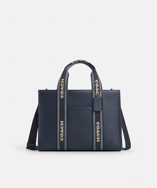 Coach ブラック スミス ラージ トート バッグ・シグネチャー デニム 公式】ラージ スミス トート・シグネチャー デニム｜コーチ