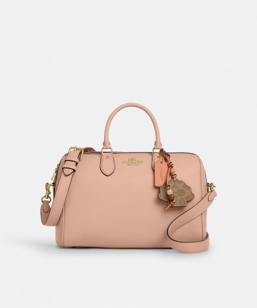 公式】ローアン ラージ サッチェル バッグ・シェル チャーム｜コーチ