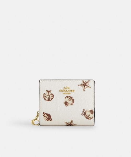 国内発送 COACH スナップ ウォレット・シェル プリント 公式】スナップ ウォレット・シェル プリント|コーチ