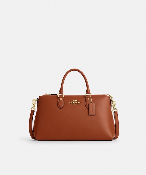 新品未使用 COACH コーチ キャンバス ハットン サッチェル 公式】ジョージア サッチェル バッグ｜コーチ アウトレットの