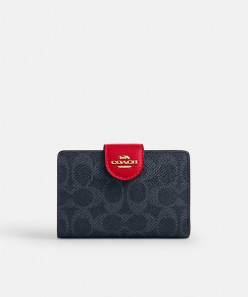 公式】ミディアム コーナー ジップ ウォレット・シグネチャー