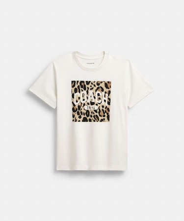 【公式】レオパード シグネチャー スクエア クラシック Tシャツ