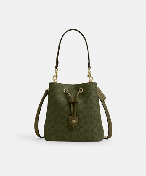 公式】ローアン バケット バッグ・シグネチャー キャンバス