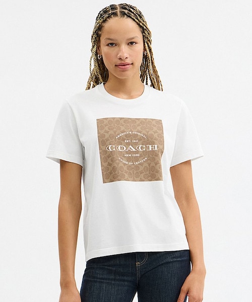 公式】シグネチャー スクエア Tシャツ｜コーチ アウトレットの