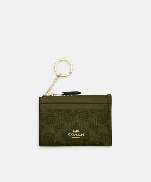 COACH ミニ スキニー ID ケース・シグネチャー キャンバス 小銭入れ ミニ スキニー ID ケース・シグネチャー キャンバス （カード