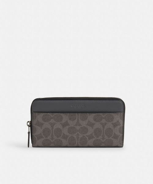 公式】アコーディオン ウォレット クロスグレイン レザー｜コーチ