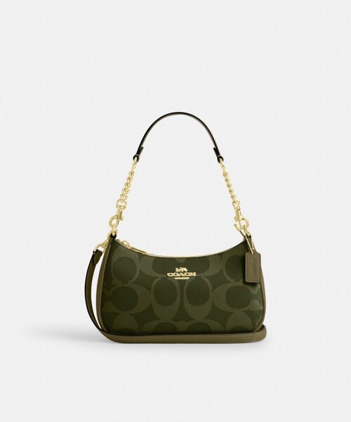 公式】テリ ショルダー バッグ・シグネチャー キャンバス｜コーチ