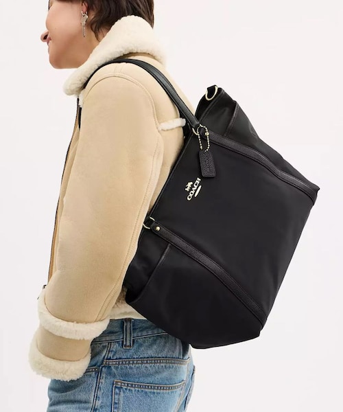 旅行バッグ‼️COACH 黒 トートバッグ　マザーズバッグ　大容量！ポケット8個 旅行バッグ‼️COACH 黒 トートバッグ マザーズバッグ 大容量！ポケット