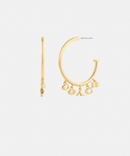 公式】インターロッキング オープン サークル パール ハギー ピアス