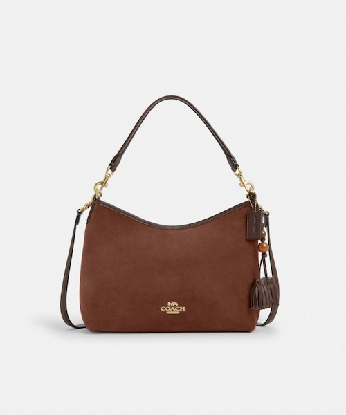 Coach タッセル ダッフル ショルダーバッグ ブラウンe726 6b89eda57c6445d78e409661d5e30a