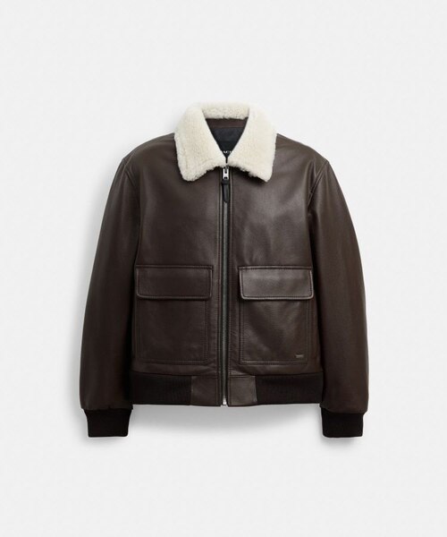 公式】レザー フライト ジャケット｜コーチ アウトレットの