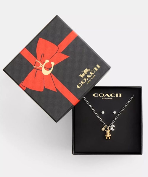 COACH X PEANUTS】スヌーピー アンド ウッドストック ペンダント