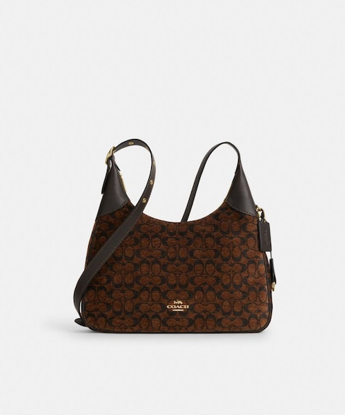 公式】エラ ショルダー バッグ・シグネチャー シェニール 公式】エラ ショルダー バッグ・シグネチャー シェニール