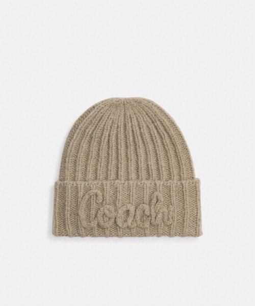 公式】コーチ スクリプト ニット ビーニー｜コーチ アウトレット