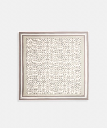 【公式】シグネチャー シルク スクエア スカーフ