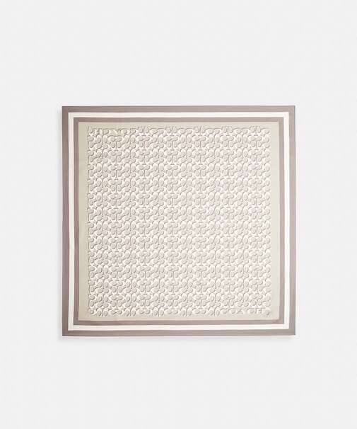 【公式】シグネチャー シルク スクエア スカーフ