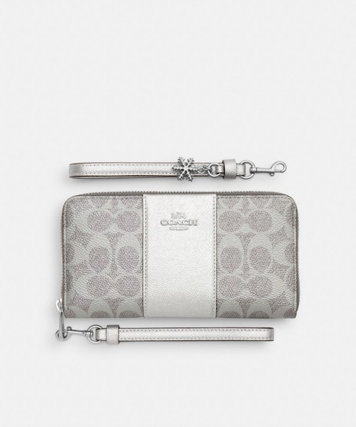 【公式】ボックスド ロング ジップ アラウンド ウォレット・シグネチャー キャンバス