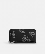 【公式】ロング ジップ アラウンド ウォレット・バタフライ プリント