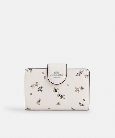 【公式】ミディアム コーナー ジップ ウォレット・スター プリント