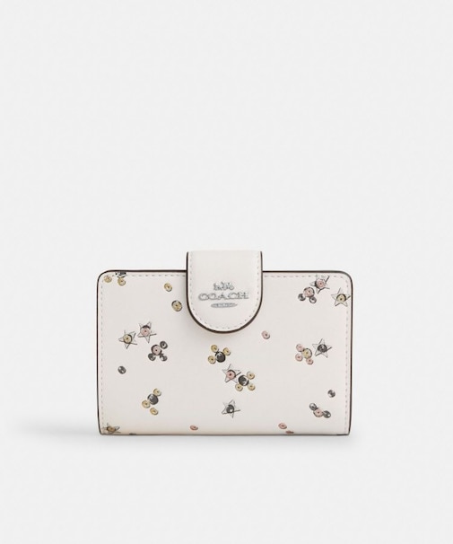 【公式】ミディアム コーナー ジップ ウォレット・スター プリント