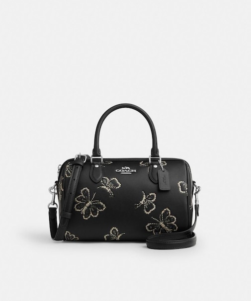 【公式】ローアン サッチェル バッグ・バタフライ プリント