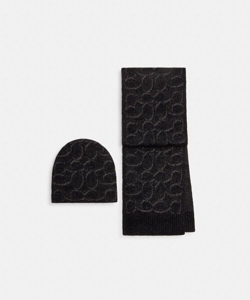 公式】エンブロイダード パッチ カシミヤ マフラー｜コーチ