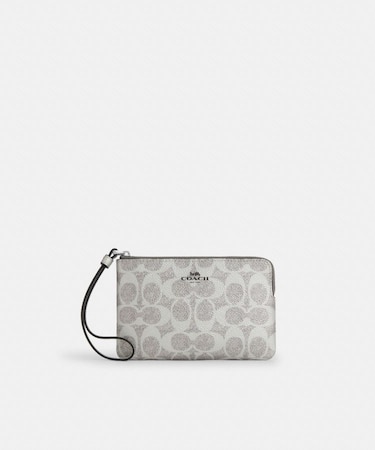 【公式】コーナー ジップ リストレット・シグネチャー キャンバス