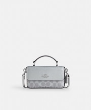 【公式】ミニ ジョージー トップ ハンドル バッグ・シグネチャー キャンバス