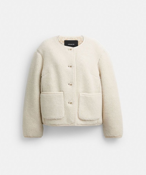 【公式】ショート シェルパ カーディ ジャケット