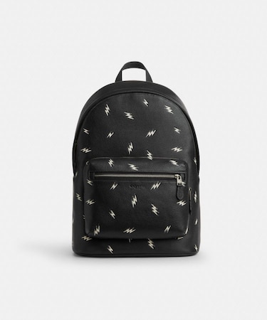 【公式】ウエスト バックパック・ライトニング ボルト プリント