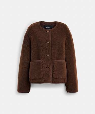 【公式】ショート シェルパ カーディ ジャケット