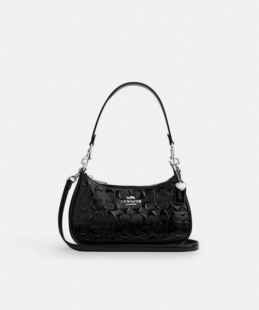 【公式】テリ ショルダー バッグ・シグネチャー レザー・ハート チャーム