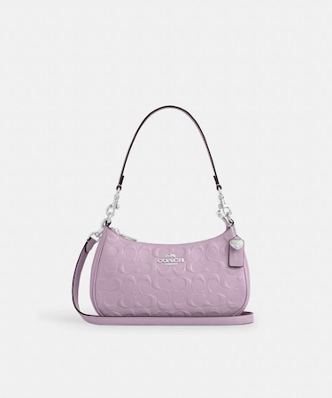 【公式】テリ ショルダー バッグ・シグネチャー レザー・ハート チャーム