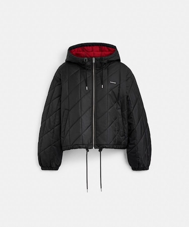 【公式】キルテッド ブルゾン フーディー