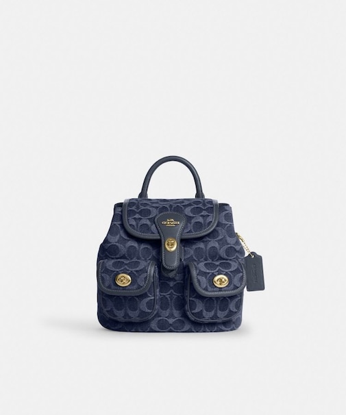 【公式】ハドリー バックパック・シグネチャー デニム