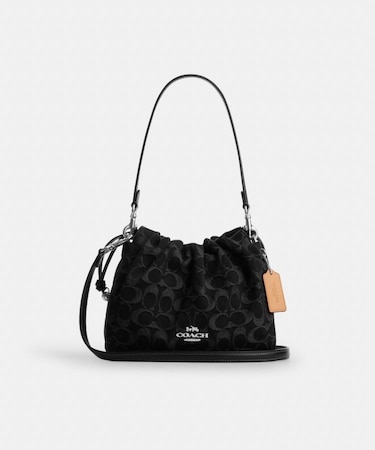 【公式】フェイ ドローストリング バッグ・シグネチャー デニム