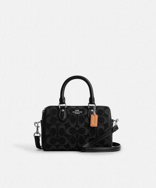 公式】ミニ ローアン クロスボディ バッグ・シグネチャー デニム